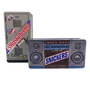 1989 Snickers 3 Musketeers collectible tins set of 2